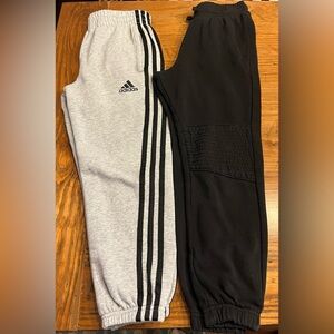 Size 8 sweatpants Adidas and H&M Bundle